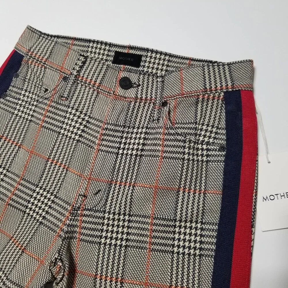 NWT‎ MOTHER The Insider Ankle Plaid - As Seen On Jamie Chung